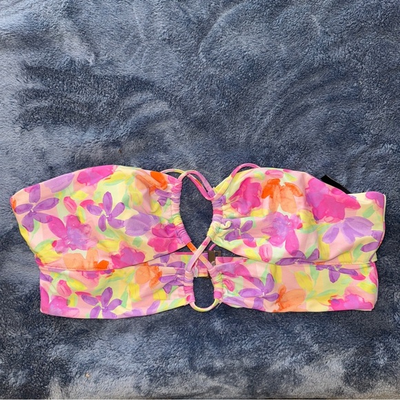 For Love and Lemons Cydney Bandeau Swim Top Large - Picture 3 of 6